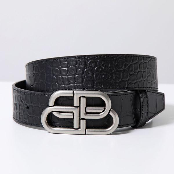 ヌ*コ様 BALENCIAGA / バレンシアガ クロコ型押し ブラック ベルト BALENCIAGA（バレンシアガ） ベルト 570370 1ROBY メンズ レザー
