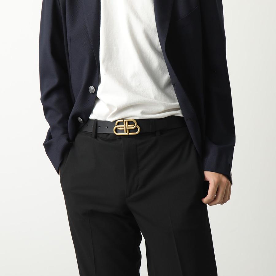 国内正規品　バレンシアガ 90サイズ ラージロゴベルト 黒　シルバー BBロゴ 国内正規品 バレンシアガ 90サイズ ラージロゴベルト 黒