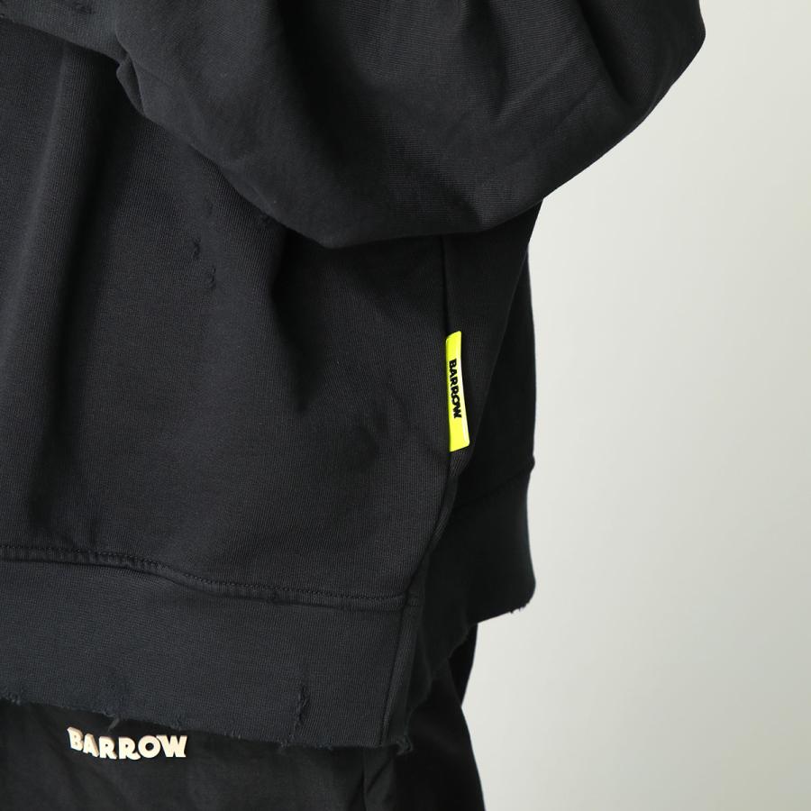 BARROW バロー パーカー HOODIE F3BWWOHS079 メンズ フーディー プルオーバー コットン 長袖 スウェット 110/NERO/BLACK｜s-musee｜07