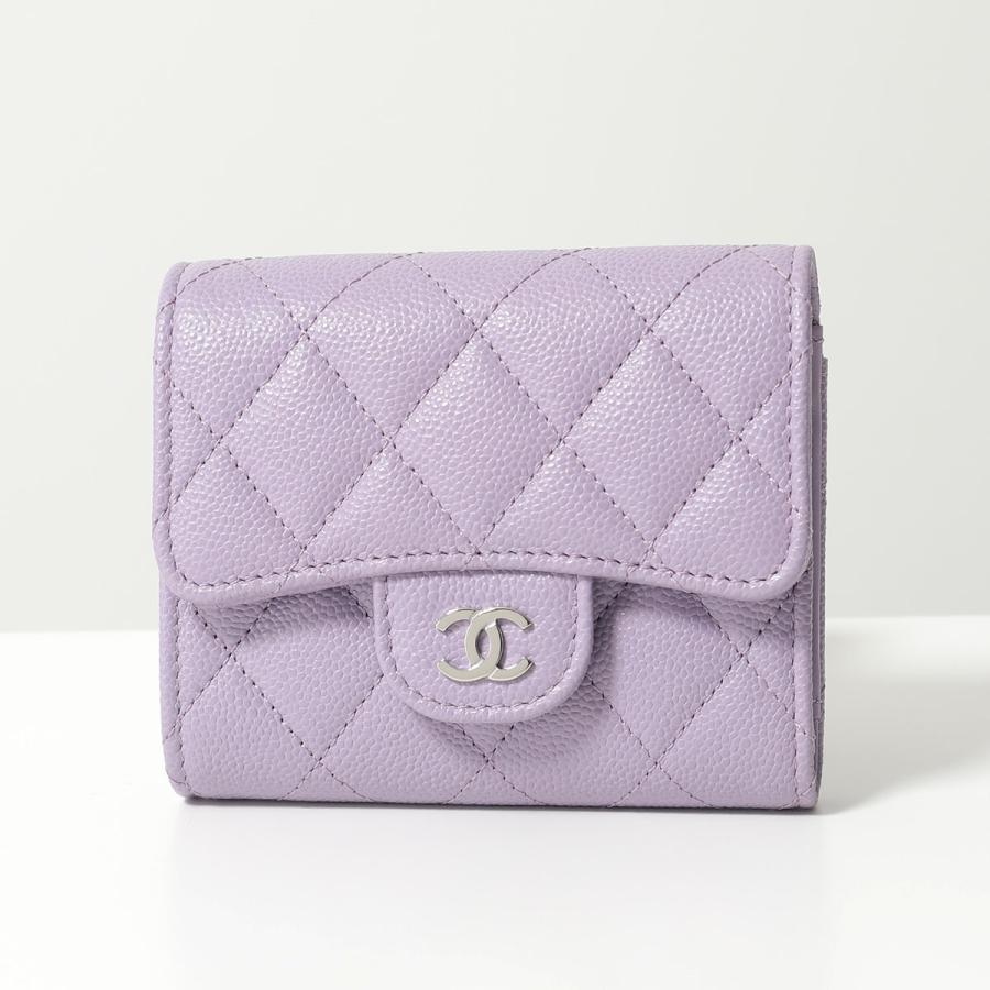 CHANEL シャネル 二つ折り財布 MATELASSE マトラッセ AP0229 B10583 B15532 グレインド カーフスキン ミニ財布 ココマーク CCロゴメタル カラー2色｜s-musee｜05