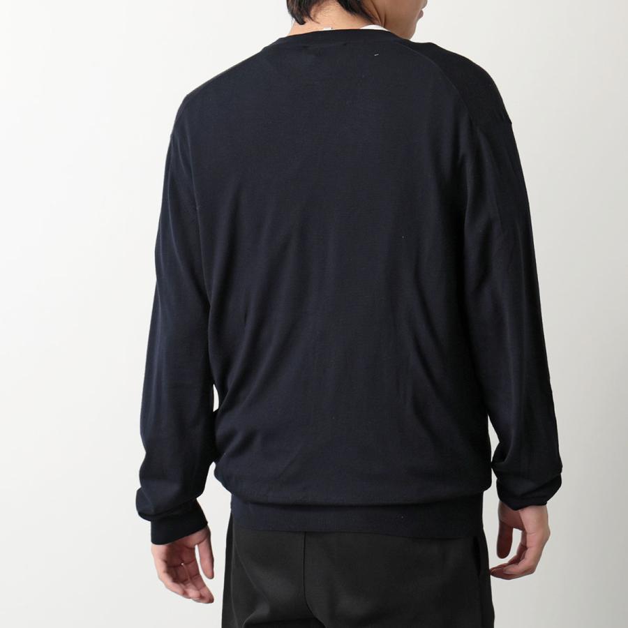 エルメス カーディガン エルメス/カシミヤ/ニットカーディガン/レザーパイピング/Hermès