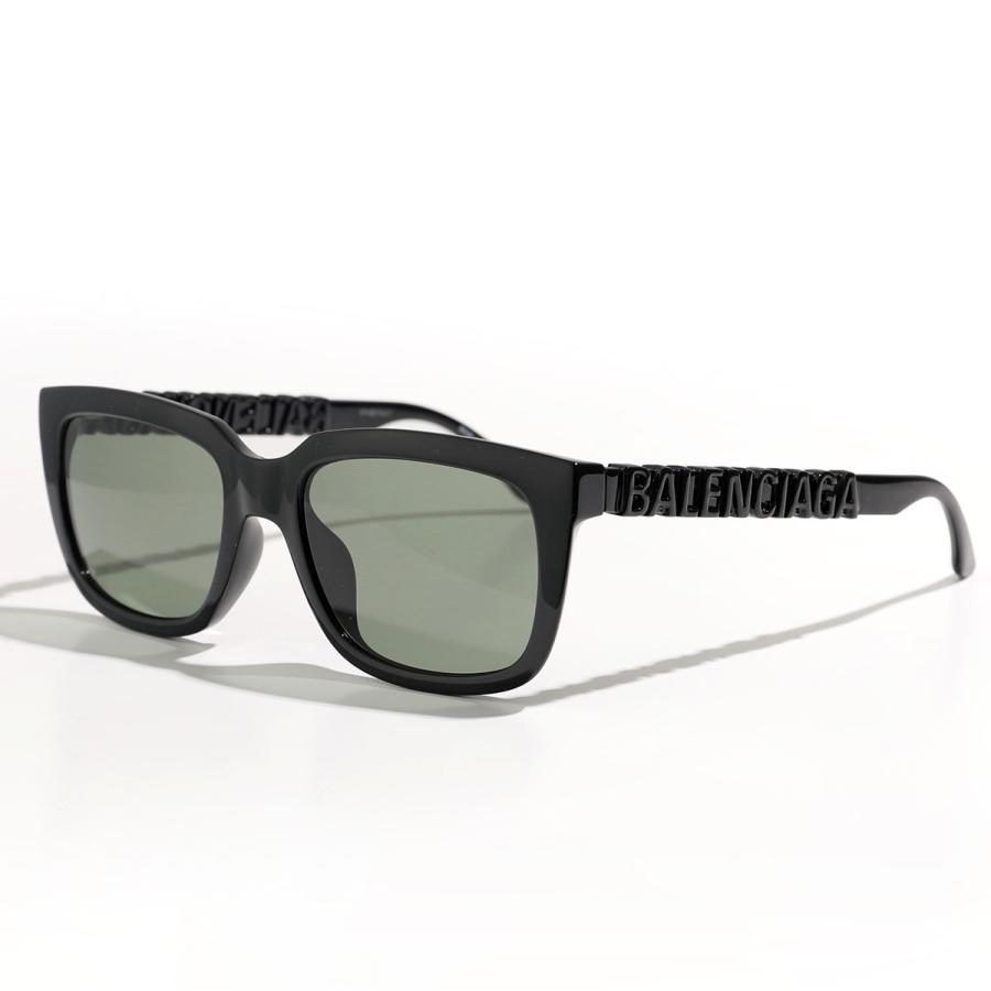 BALENCIAGA バレンシアガ サングラス BB0108S メンズ スクエア型 メガネ 眼鏡 ロゴ アイウェア 001/BLACK-BLACK-GREEN｜s-musee｜11