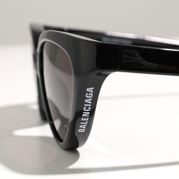 BALENCIAGA バレンシアガ サングラス BB0149S メンズ キャットアイ型 メガネ 眼鏡 ロゴ アイウェア 001/BLACK-BLACK-GREY｜s-musee｜03