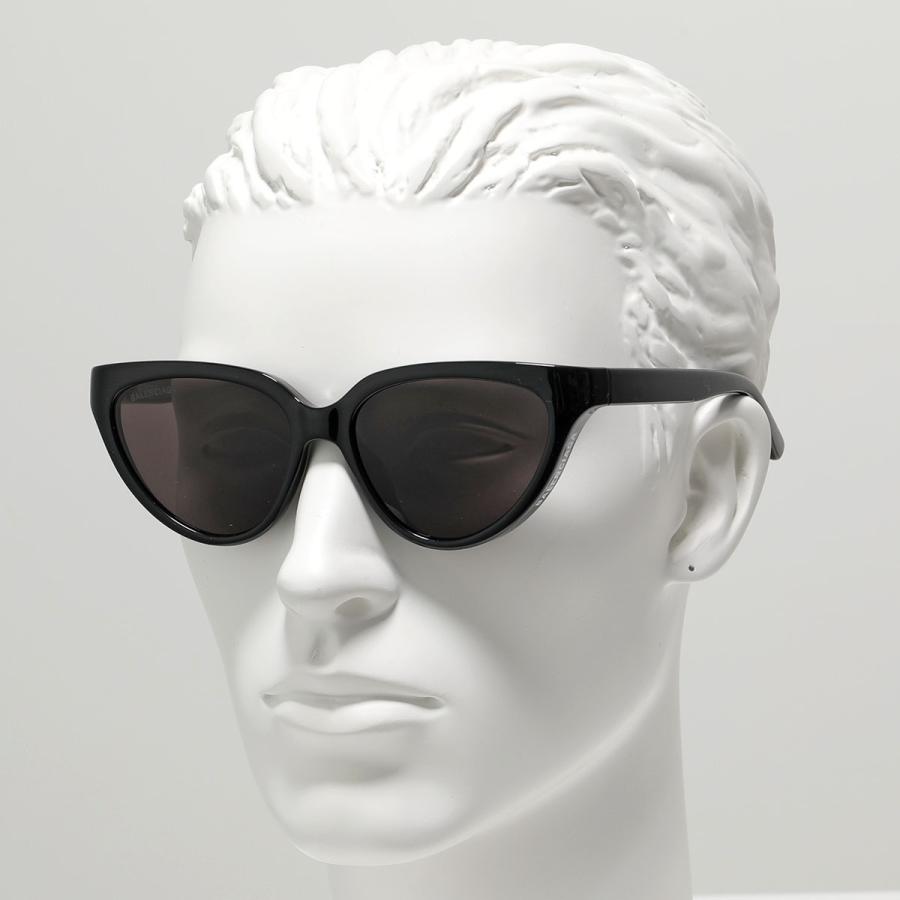 BALENCIAGA バレンシアガ サングラス BB0149S メンズ キャットアイ型 メガネ 眼鏡 ロゴ アイウェア 001/BLACK-BLACK-GREY｜s-musee｜04