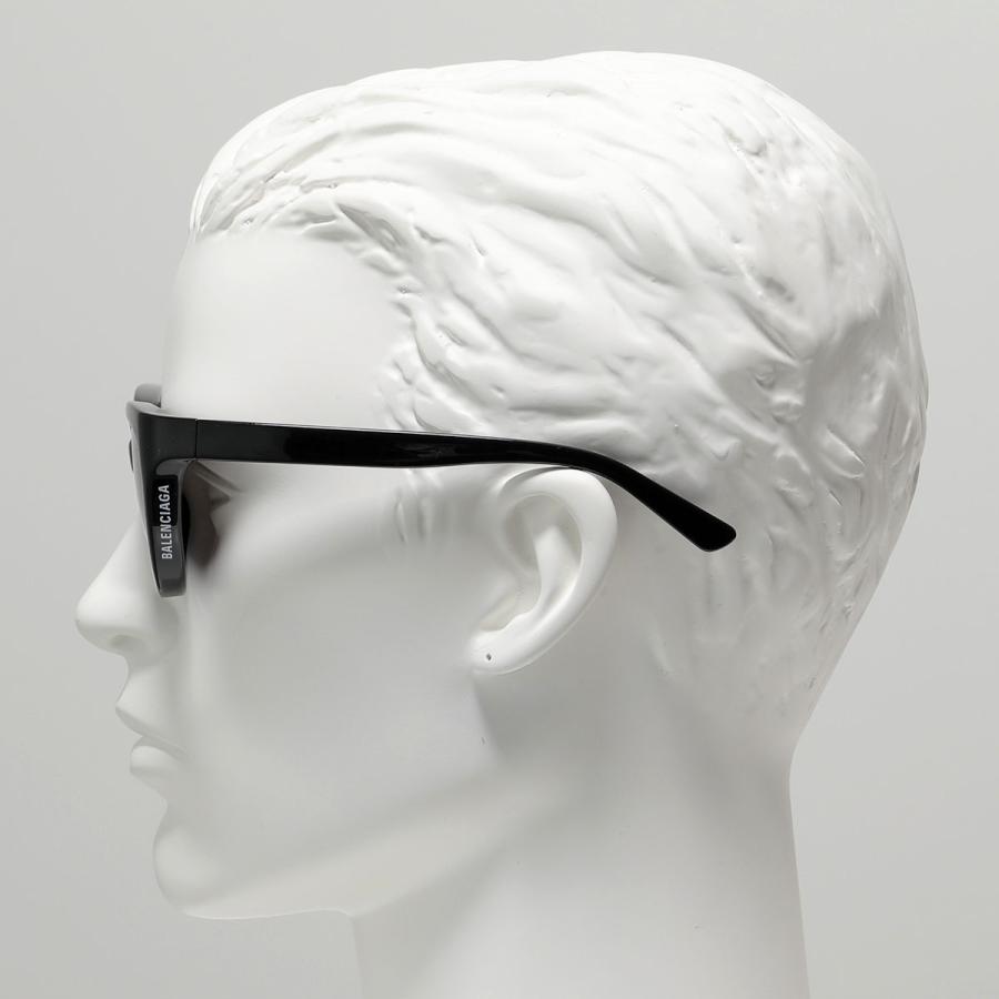 BALENCIAGA バレンシアガ サングラス BB0149S メンズ キャットアイ型 メガネ 眼鏡 ロゴ アイウェア 001/BLACK-BLACK-GREY｜s-musee｜05