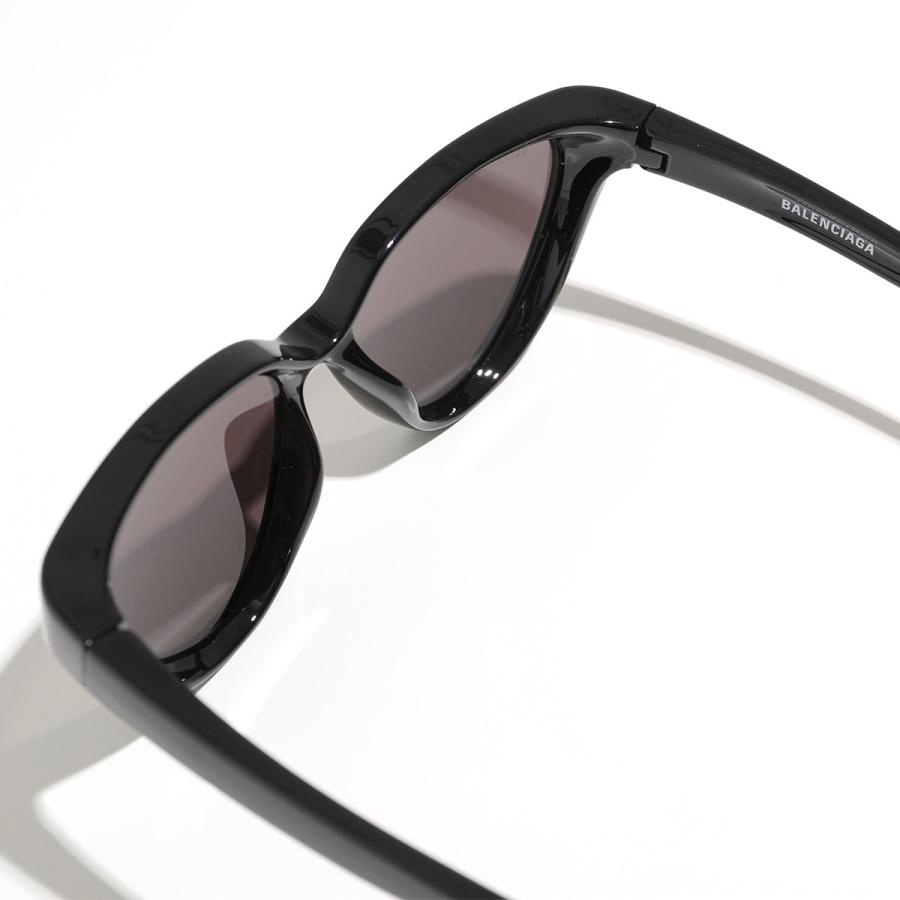 BALENCIAGA バレンシアガ サングラス BB0149S メンズ キャットアイ型 メガネ 眼鏡 ロゴ アイウェア 001/BLACK-BLACK-GREY｜s-musee｜08