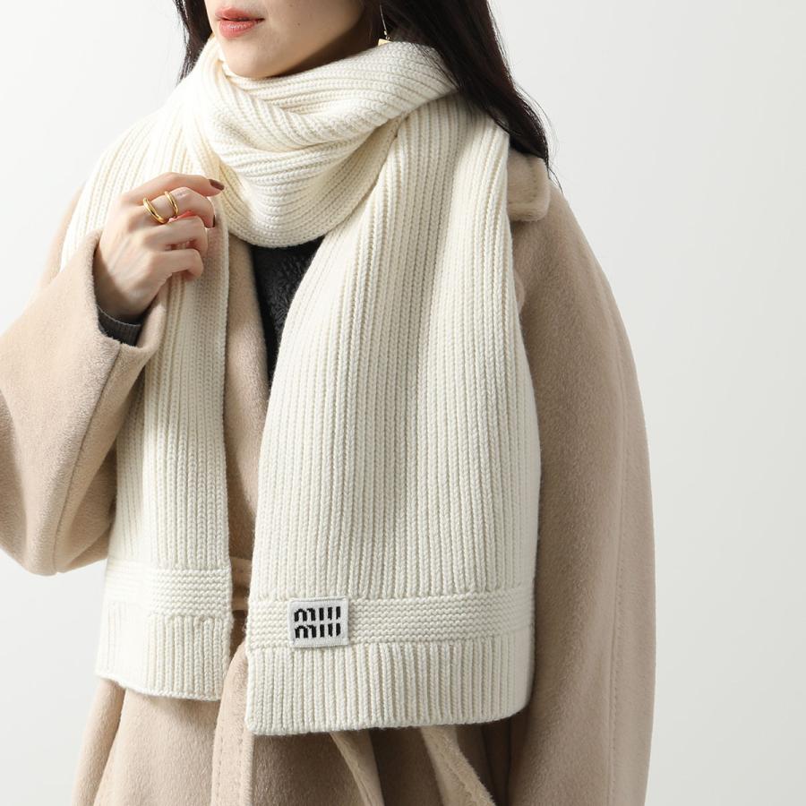 MIUMIU ミュウミュウ マフラー 5FS048 2F8S レディース カシミヤ混  