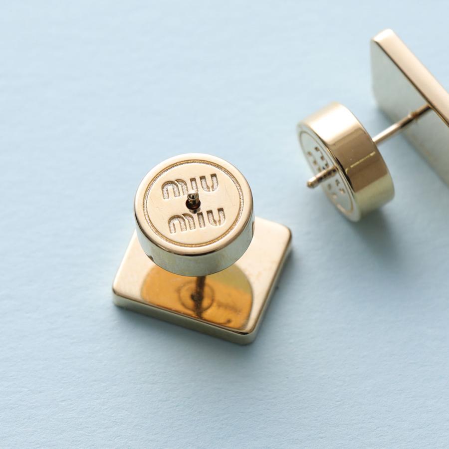 miu miu（ミュウミュウ） ピアス 5IO070 2F89 レディース ロゴ