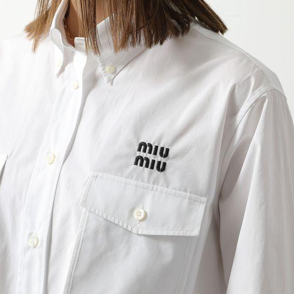 miu MIUMIU ミュウミュウ ポプリンシャツ MK1791 10RG miu MIUMIU ミュウミュウ ポプリンシャツ MK1791 10RG