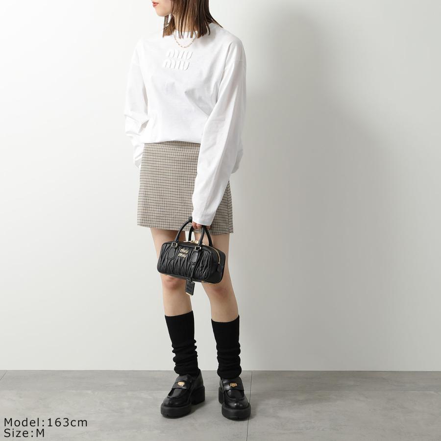 miu MIUMIU ミュウミュウ Tシャツ MJL862 1YXT レディース 長袖 miu MIUMIU ミュウミュウ Tシャツ MJL862 1YXT レディース 長袖