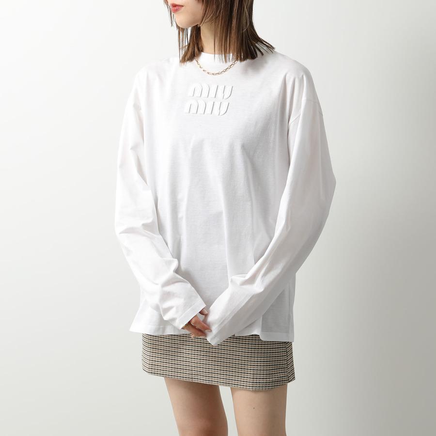 miu MIUMIU ミュウミュウ Tシャツ MJL862 1YXT レディース 長袖 miu MIUMIU ミュウミュウ Tシャツ MJL862 1YXT レディース 長袖