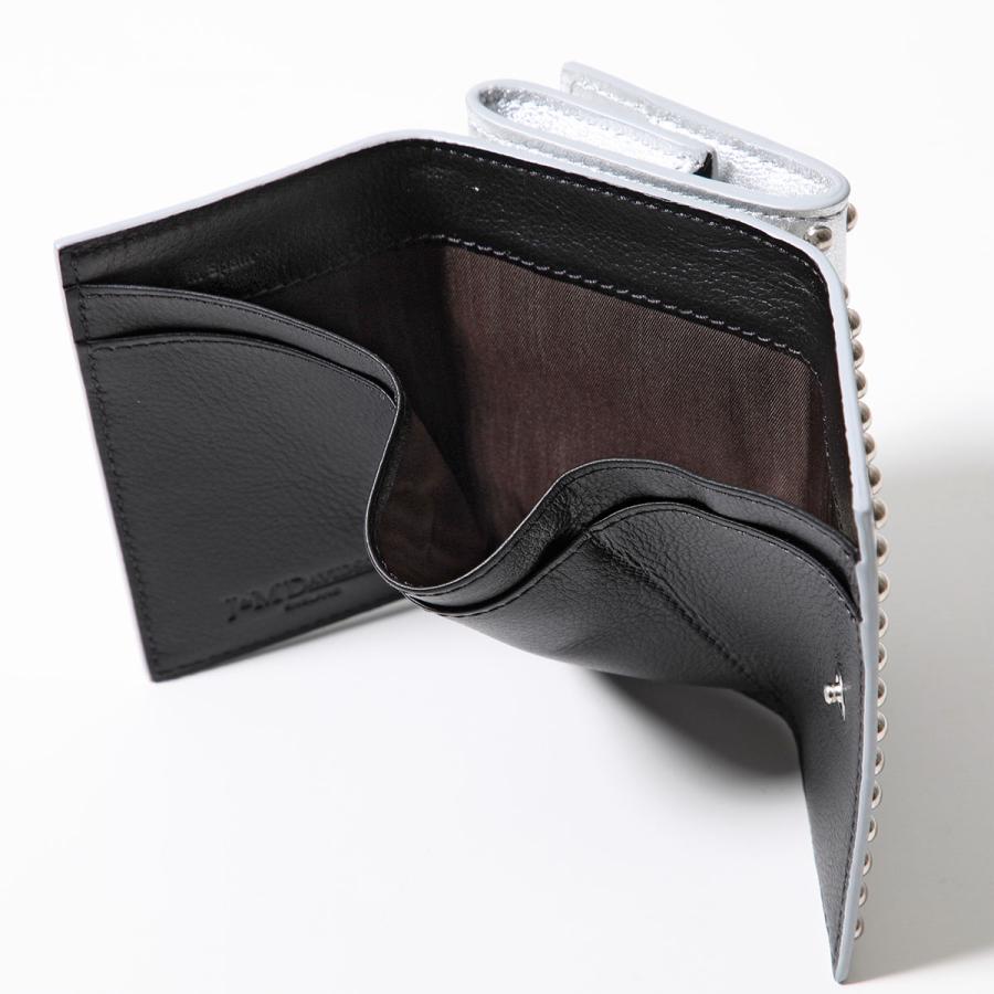 極美品✨️J&M DAVIDSON 三つ折り財布 スタッズ レザー ブラック J&M Davidson（J＆Mデヴィッドソン） 三つ折り財布 FOLD WALLET WITH
