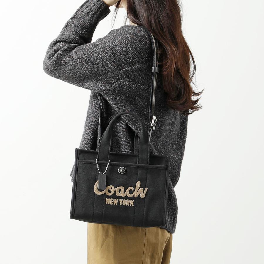 【新品未使用品】COACH☆ショルダートートバッグ☆ブラック 新品 COACH ショルダーバッグCARGO TOTE 26 黑-2