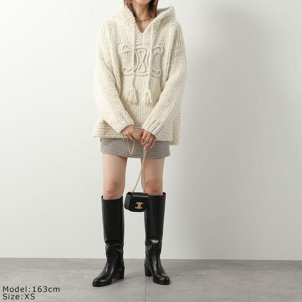 CELINE セリーヌ ニット パーカー 2AD19703R.01OW レディース CELINE セリーヌ ニット パーカー 2AD19703R.01OW レディース