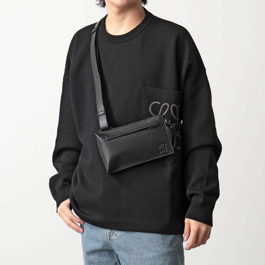 LOEWE ロエベ ボディバッグ VERTICAL T-POCKET バーティカル Tポケット C660P02X01 メンズ アナグラム レザー クロスボディ 鞄 1100/BLACK｜s-musee｜05