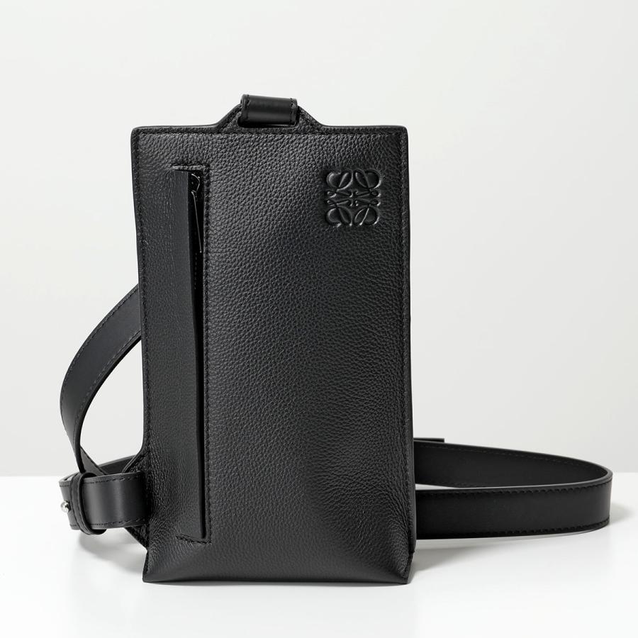 LOEWE ロエベ ボディバッグ VERTICAL T-POCKET バーティカル Tポケット C660P02X01 メンズ アナグラム レザー クロスボディ 鞄 1100/BLACK｜s-musee｜06