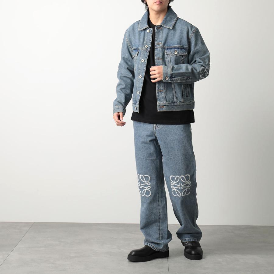 LOEWE ロエベ デニムバギーパンツ サイズ46 中古・古着通販】LOEWE (ロエベ) アナグラム バギー ジーンズ グレー