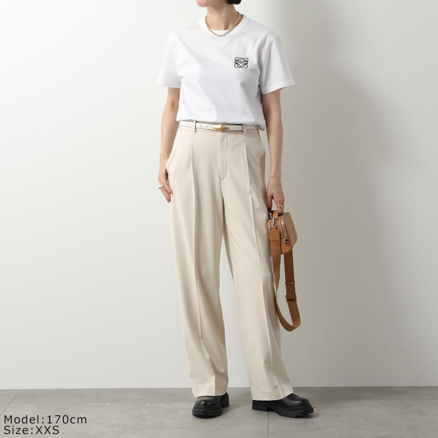 LOEWE ロエベ Tシャツ H526Y22X75 レディース クルーネック カットソー アナグラム刺繍 コットン レギュラーフィット 半袖 カラー2色｜s-musee｜08