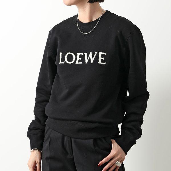 美品 ロエベ アナグラム エンブロイダリー スウェット トレーナー ブラック LOEWE（ロエベ） トレーナー H526Y24J26 レディース エンブロイダリー