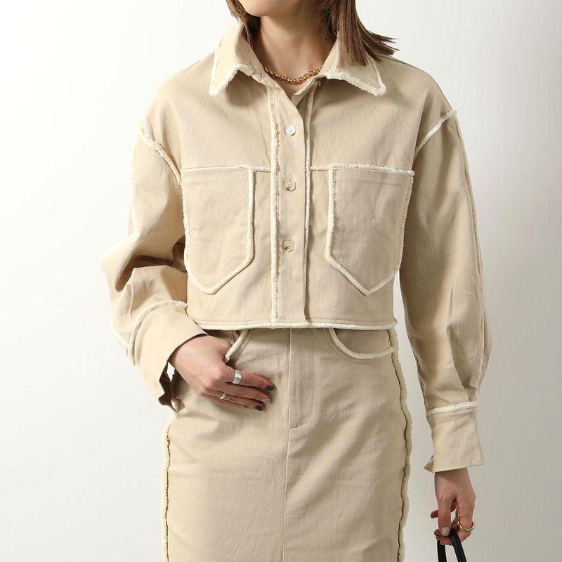 GHOSPELL（ゴスペル） シャツ Harper Frayed Crop Shirt レディース