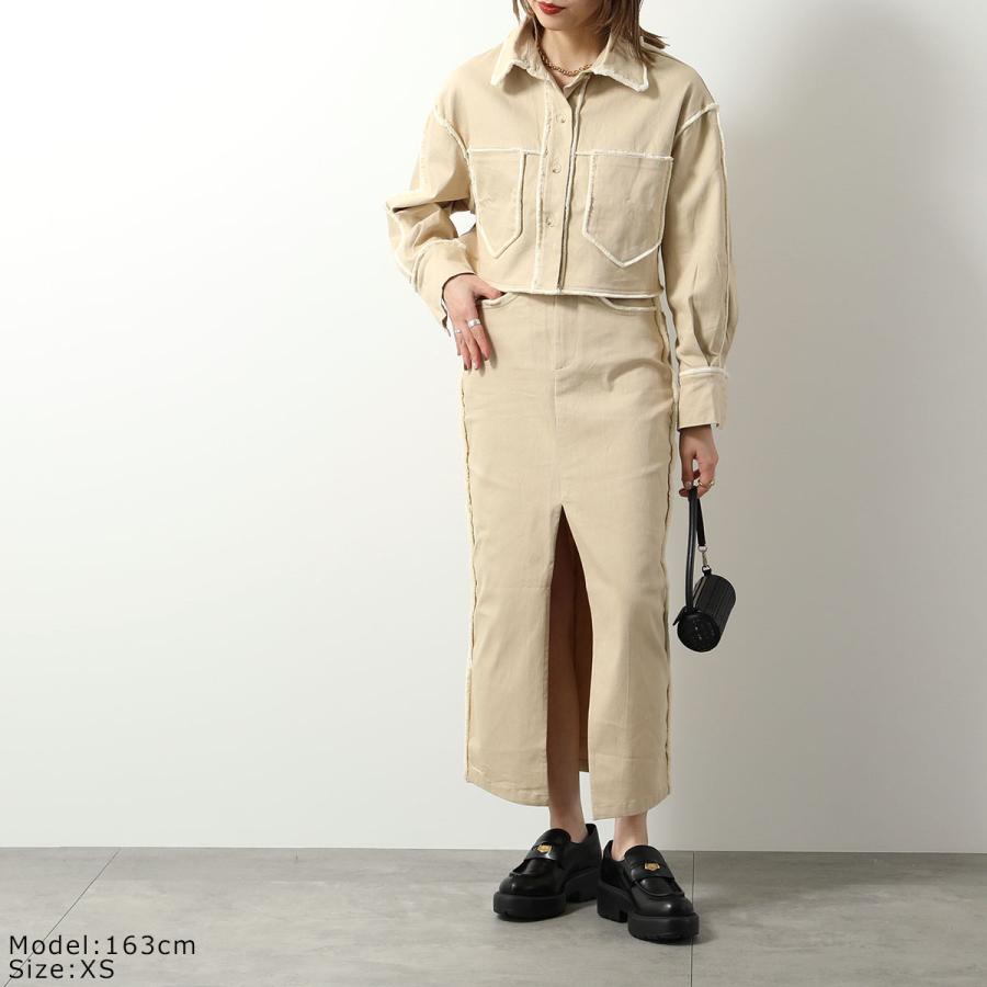 GHOSPELL（ゴスペル） シャツ Harper Frayed Crop Shirt レディース