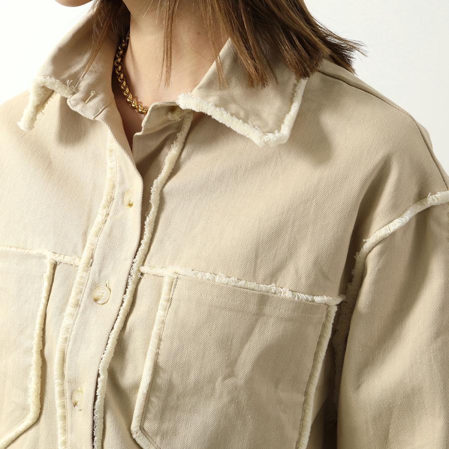 GHOSPELL（ゴスペル） シャツ Harper Frayed Crop Shirt レディース