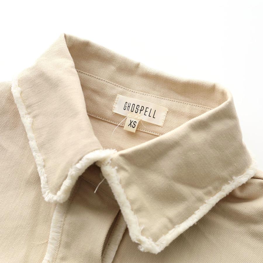 GHOSPELL（ゴスペル） シャツ Harper Frayed Crop Shirt レディース