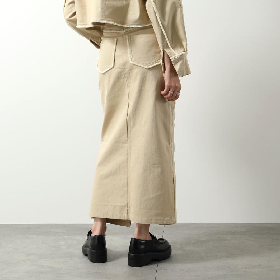 GHOSPELL（ゴスペル） タイトスカート Harper Frayed Midi Skirt