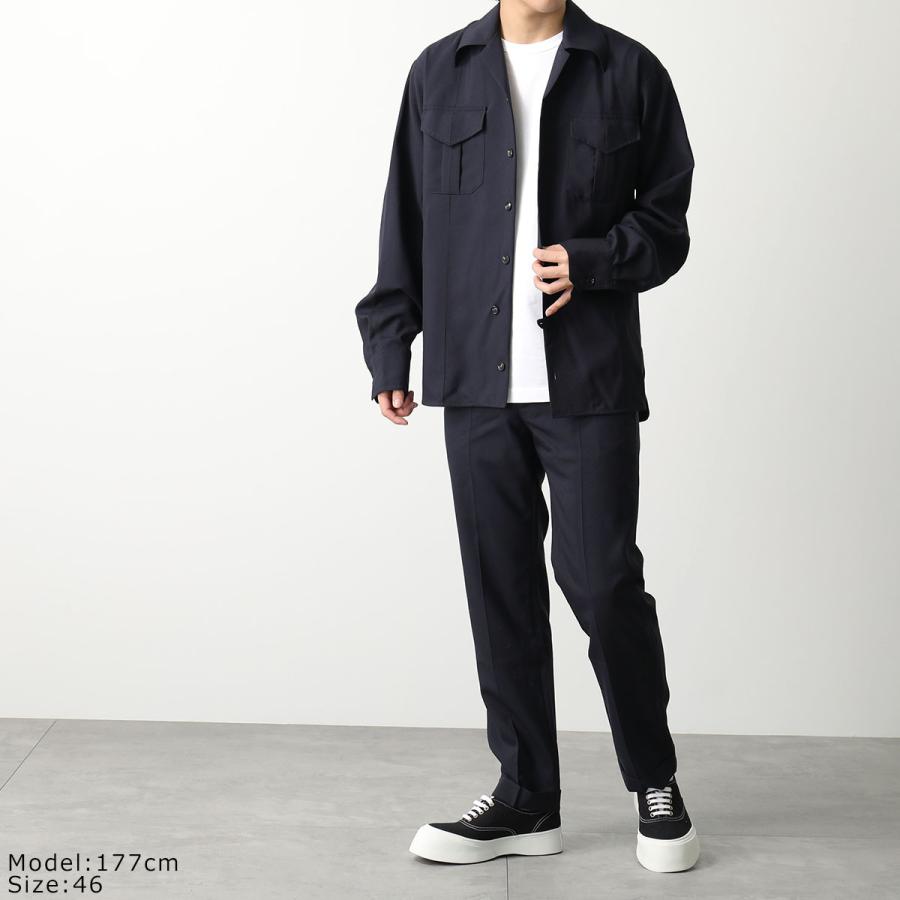 MARNI マルニ シャツ CUMU0085A0 S45455 メンズ 長袖 ウール 胸 MARNI マルニ シャツ CUMU0085A0 S45455 メンズ 長袖 ウール 胸