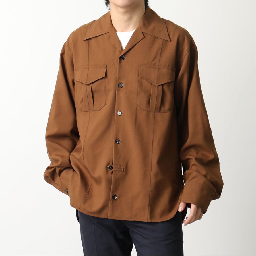MARNI マルニ シャツ CUMU0085A0 S45455 メンズ 長袖 ウール 胸 MARNI マルニ シャツ CUMU0085A0 S45455 メンズ 長袖 ウール 胸