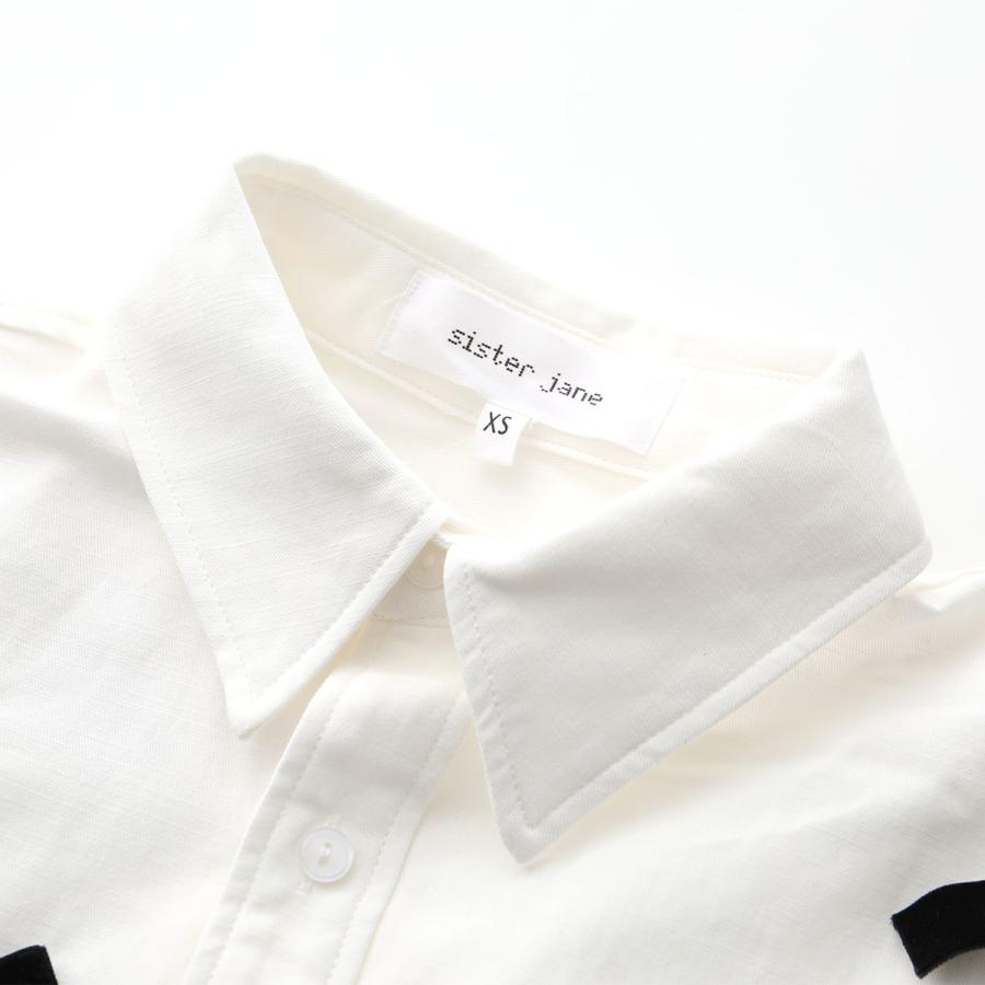 シャツ+ブラウス(長袖+七分) sister jane / Stella Bow Top Sister Jane（シスタージェーン） シャツ Penny Velvet Bow Shirt