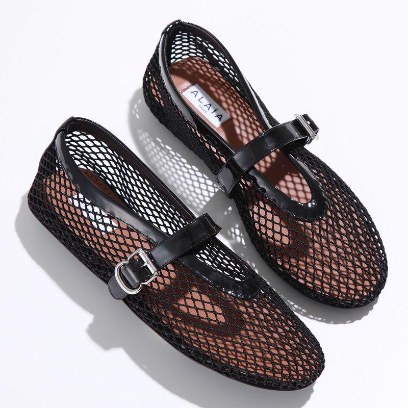 ALAIA（アライア） バレエシューズ BALLERINA STRAP AA3A029TK007