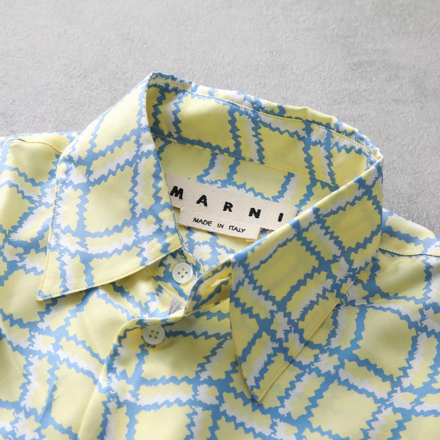 MARNI（マルニ） シャツ CUMU0001A0 S52286 メンズ シルク 長袖 胸