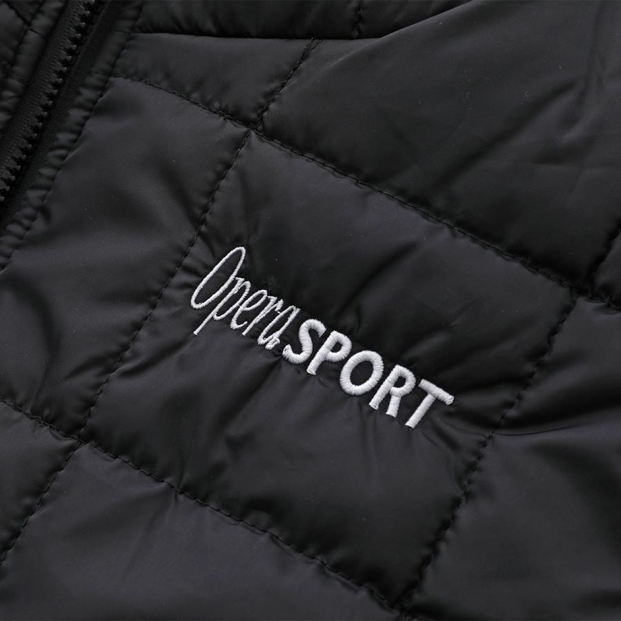 OperaSPORT オペラスポーツ キルティング ベスト MARIO UNISEX VEST B4 レディース 中綿 パデッド スタンドカラー ロゴ BLACK｜s-musee｜09