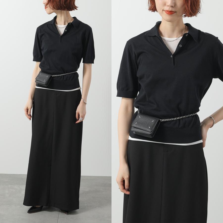MAISON MARGIELA マルジェラ チェーンウォレット SA3UI0009 P4455 メンズ レザー ミニ財布 コインケース カラー2色 SA3UI0009P4455T8013の画像