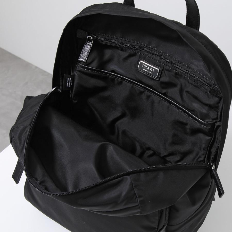 PRADA プラダ バックパック Re-Nylon リナイロン 2VZ104 OOO 2DMG メンズ サフィアーノレザー リュック 鞄 F0002/NERO｜s-musee｜10