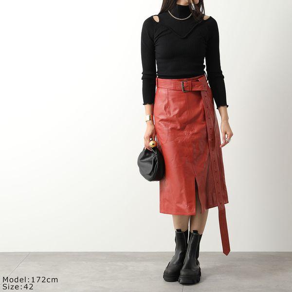 MARNI マルニ スカート GOMX0194CU LA188 レディース レザー ベルト  