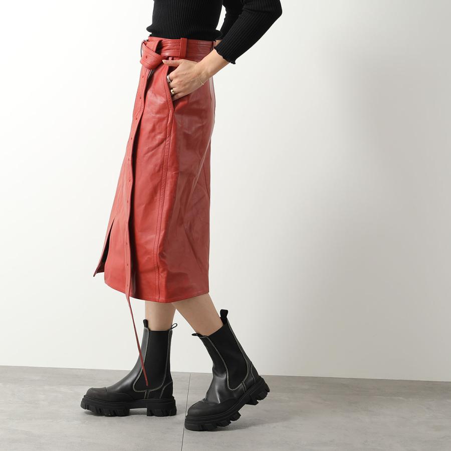 MARNI マルニ スカート GOMX0194CU LA188 レディース レザー ベルト  