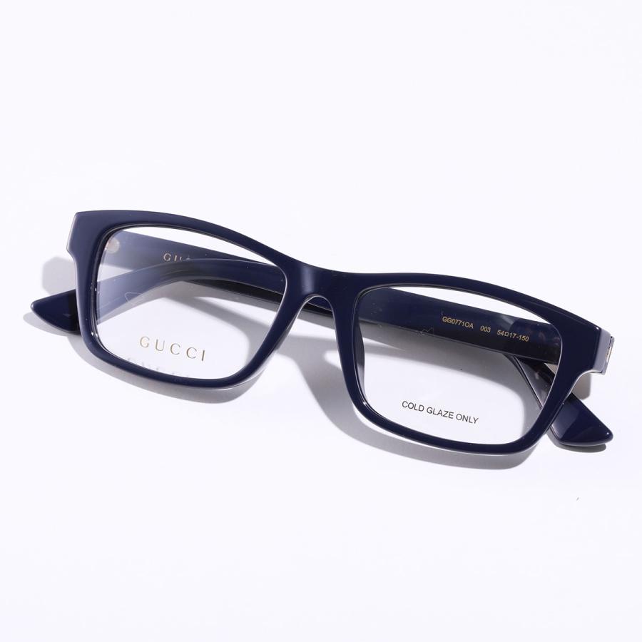 GUCCI（グッチ） メガネ GG0771OA レディース ウェブストライプ