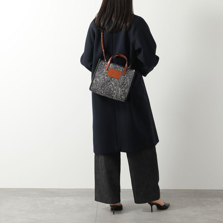 極美品　ETRO エトロ 2WAYハンドバッグレザー シボ革　激レア ETRO（エトロ） ハンドバッグ 1N895 1965 レディース ペイズリー ジャ