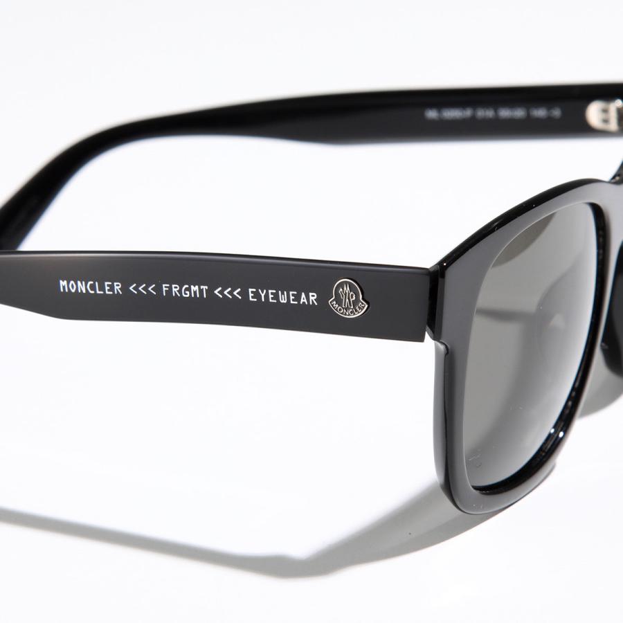 MONCLER × FRGMT モンクレール フラグメント サングラス ML0250-P メンズ スクエア型 メガネ 眼鏡 ロゴ アイウェア カラー2色｜s-musee｜20