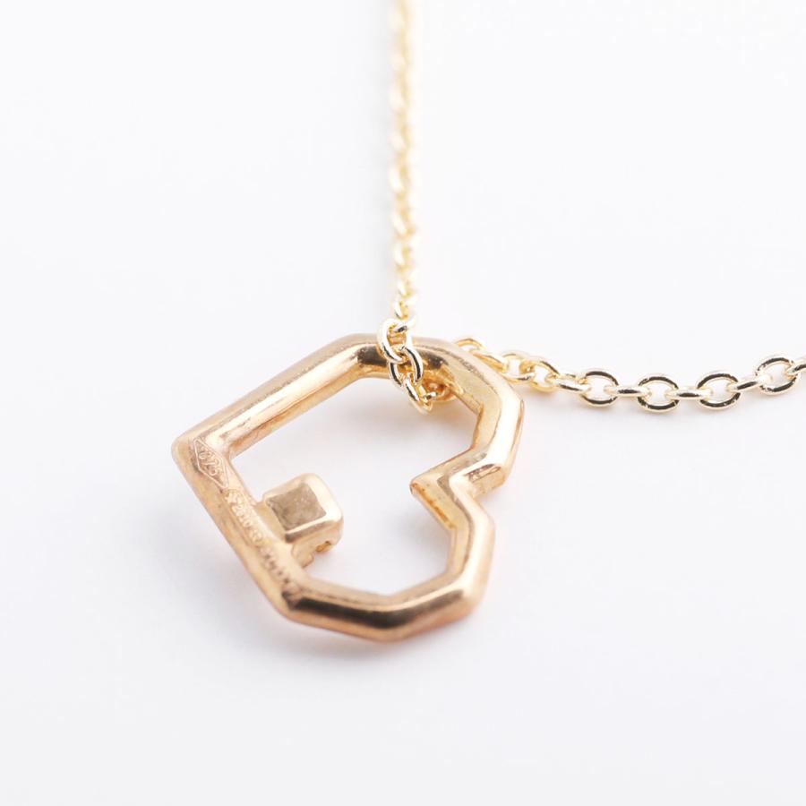 ALIITA アリータ ネックレス MINI CORAZON BRILLANTE NECKLACE ROLO レディース ハート ダイヤモンド ペンダント アクセサリー J1000/YELLOW-GOLD-9KTの画像