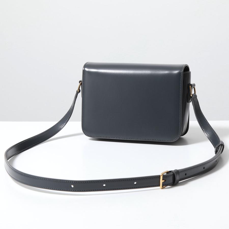 CELINE セリーヌ ショルダーバッグ Teen ティーン 188423BF4.10SG レディース Triomphe トリオンフ レザー ポシェット 鞄 Slate-Grey｜s-musee｜06