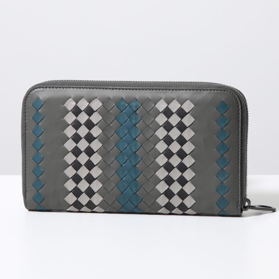 未使用BOTTEGA VENETAレザー×パイソン ラウンドジップ長財布 箱袋付