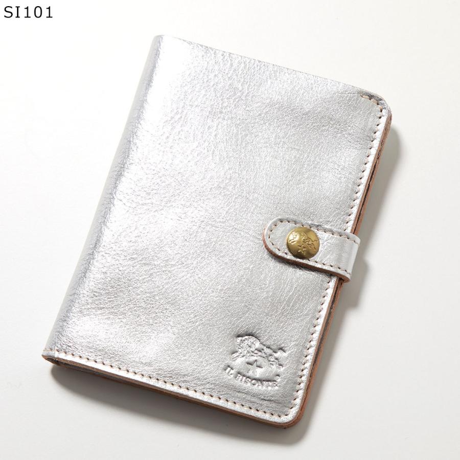 IL BISONTE イルビゾンテ 二つ折り財布 SMW004 PO0001 PV0012 レディース メンズ レザー アイコンロゴ ミニ財布 小銭入れありの画像