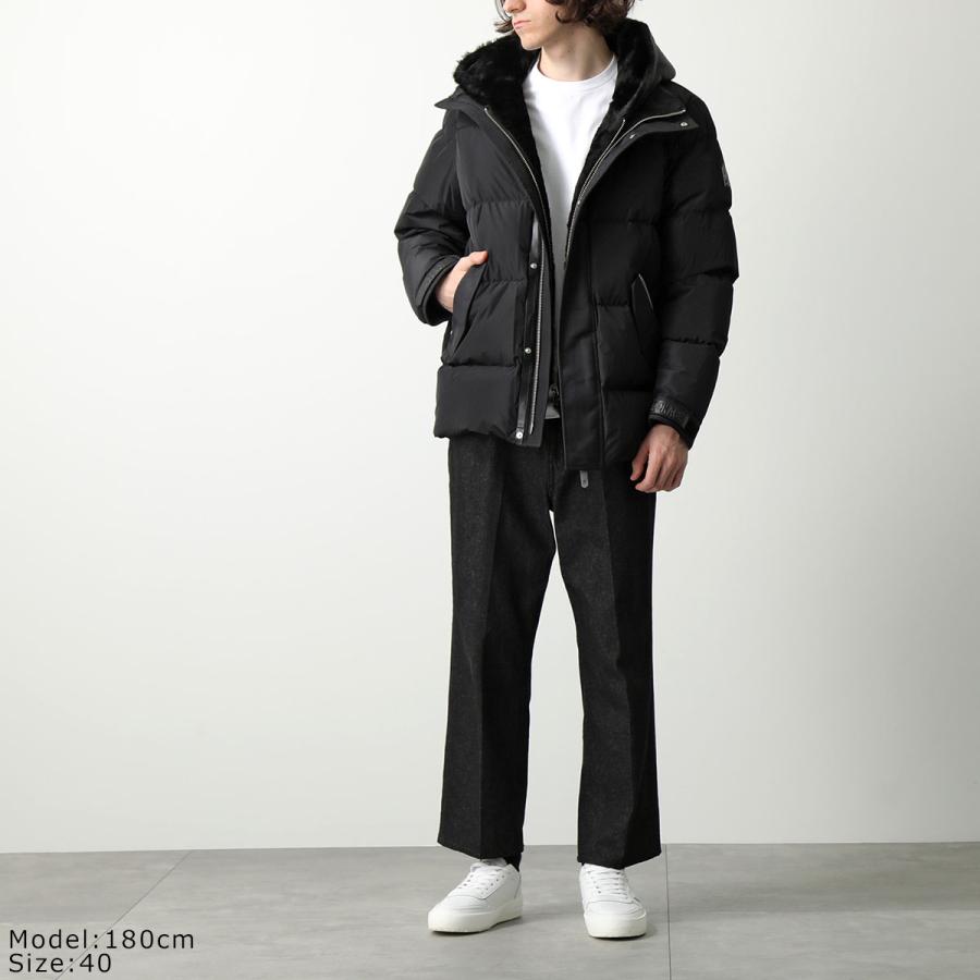 MACKAGE マッカージュ ダウンジャケット RILEY ライリー メンズ フード付き ブルゾン 撥水 ムートン ボア Black | Mackage | 02