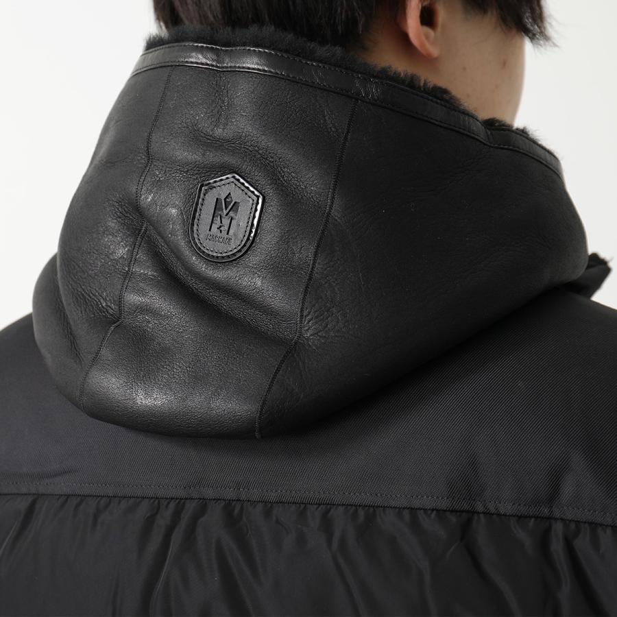 MACKAGE マッカージュ ダウンジャケット RILEY ライリー メンズ フード付き ブルゾン 撥水 ムートン ボア Black | Mackage | 07