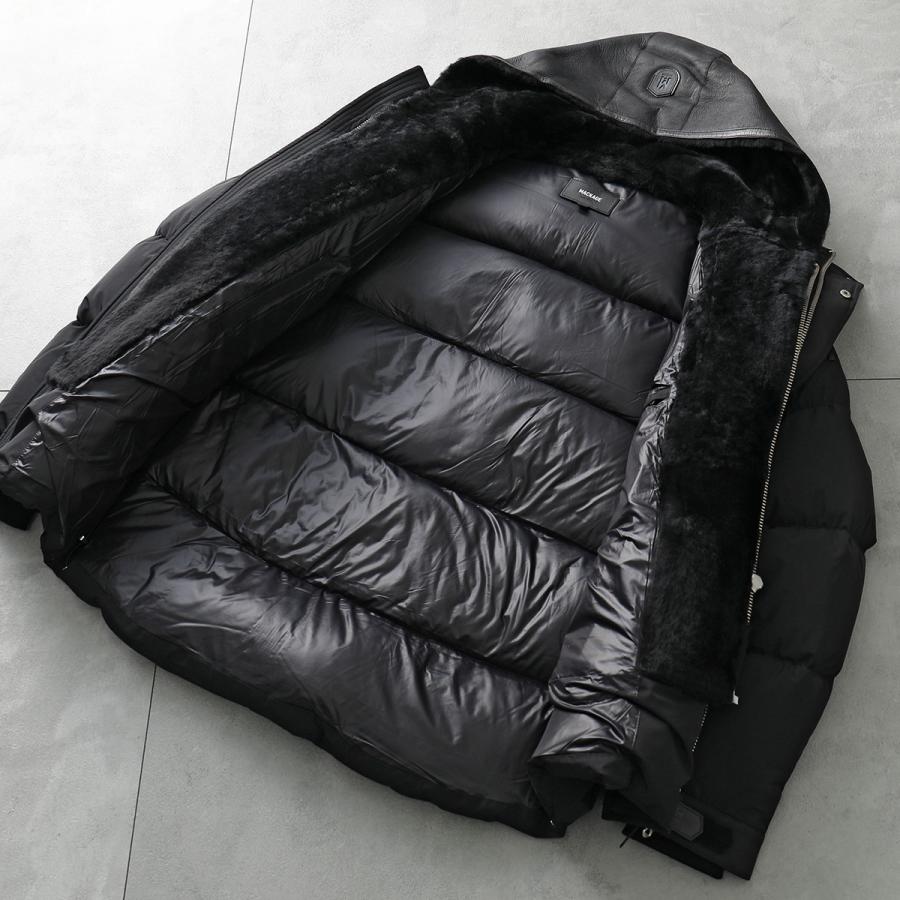 MACKAGE マッカージュ ダウンジャケット RILEY ライリー メンズ フード付き ブルゾン 撥水 ムートン ボア Black | Mackage | 10