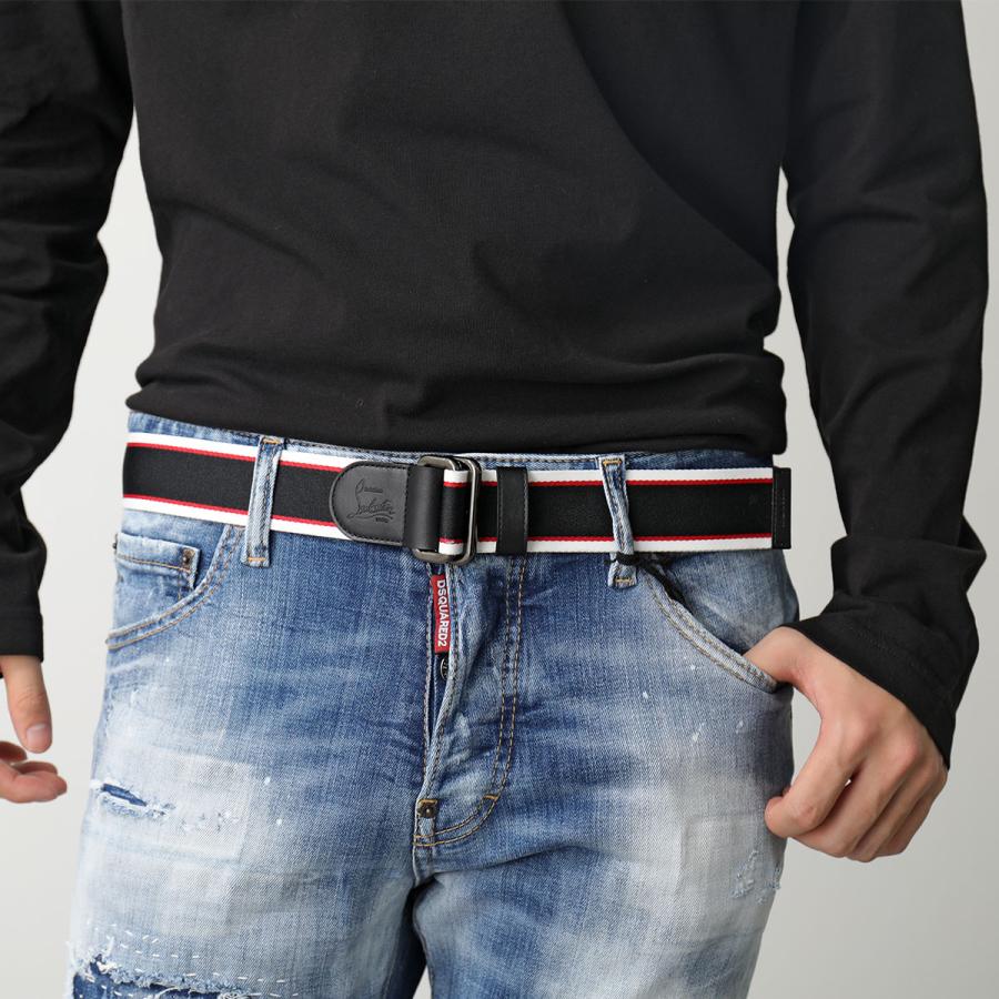 美品✨】 ルブタン LOUBICLIC ベルト 40mm 箱袋付 メンズ 美品