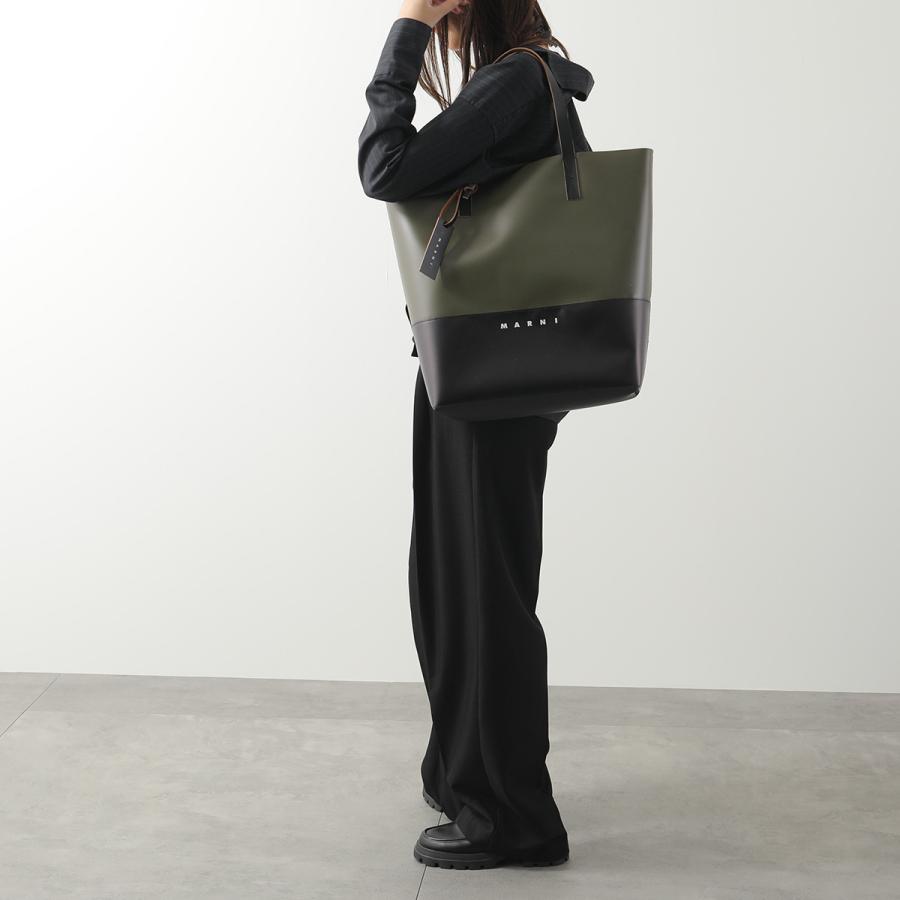 MARNI マルニ トートバッグ SHMQ0037A1 SHMQ0037Q5 P5769 メンズ オープンショッパー ロゴプリント ロゴレザータグ 鞄 カラー5色の画像